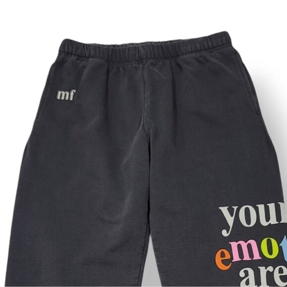 The Mayfair Group Your Emotions Are Valid Sweatshirt and Sweatpants Set in Gray - Picture 10 of 16